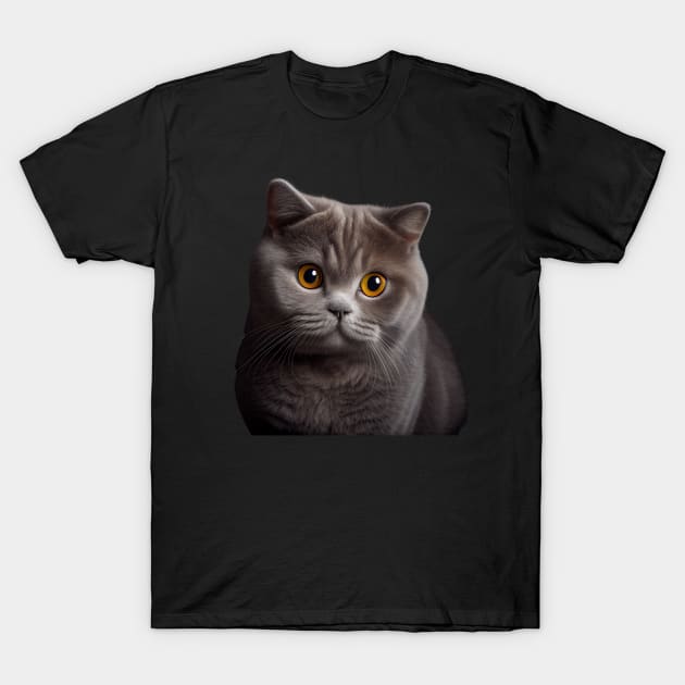 British Shorthair Cat - A Sweet Gift Idea For All Cat Lovers And Cat Moms T-Shirt by PD-Store